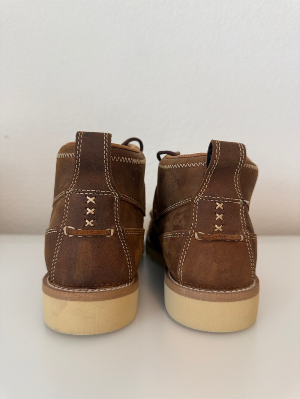 Twisted X Boot Barn Brown Leather Moc Steel Toe Chukka Boots NWT Size 10.5 W - Picture 6 of 11